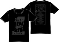 STEP1プリントTシャツ ブラック L